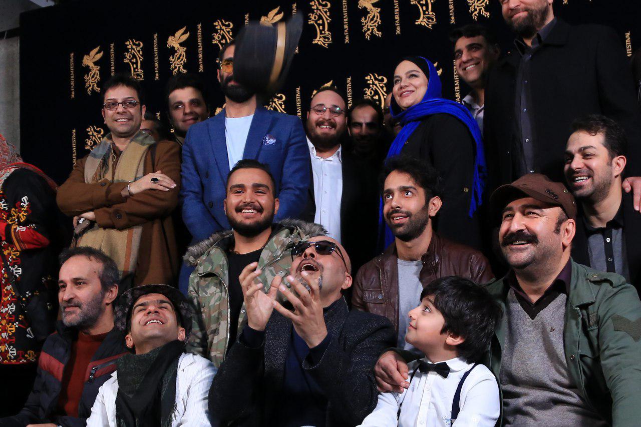 اصغر نژادایمانی در جشنواره فیلم سینمایی مصادره به همراه نرگس آبیار و مهران احمدی