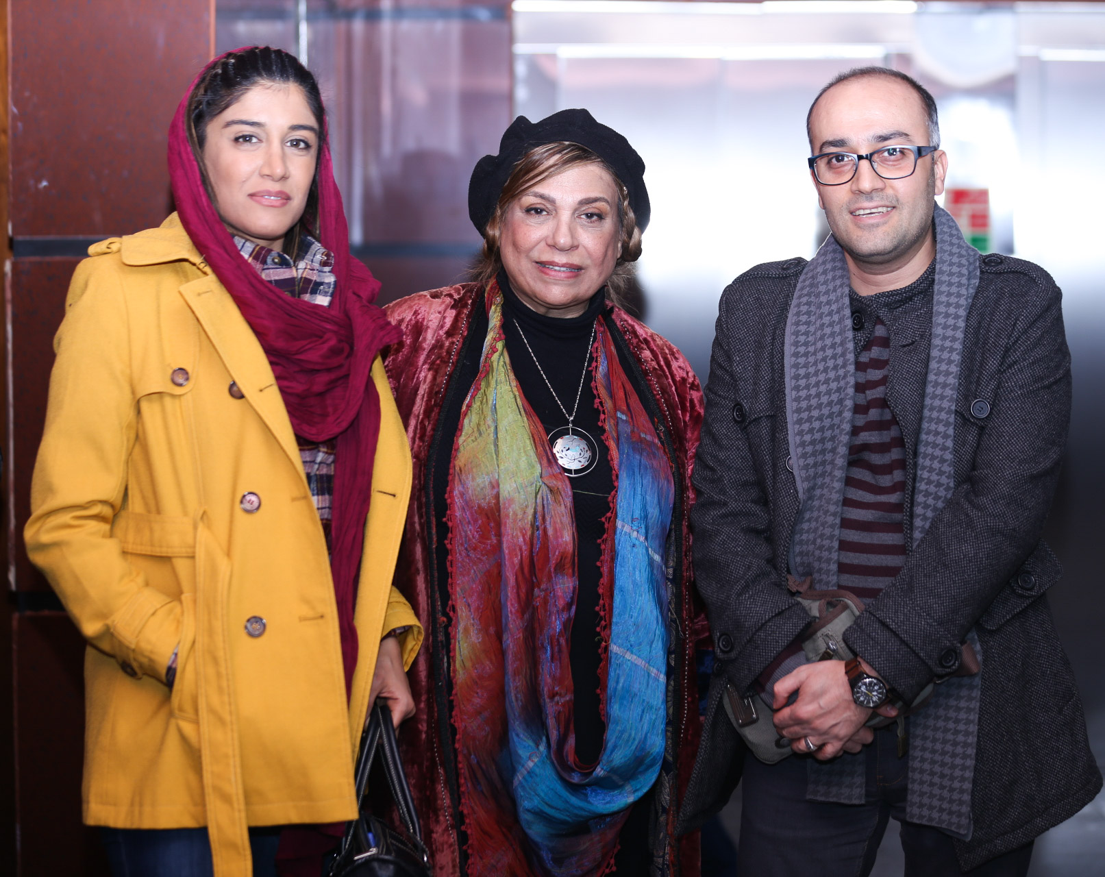 گوهر خیراندیش در جشنواره فیلم سینمایی اتاق تاریک به همراه سید روح‌الله حجازی