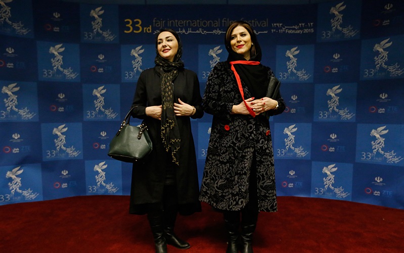 سحر دولتشاهی در نشست خبری فیلم سینمایی شکاف به همراه هانیه توسلی