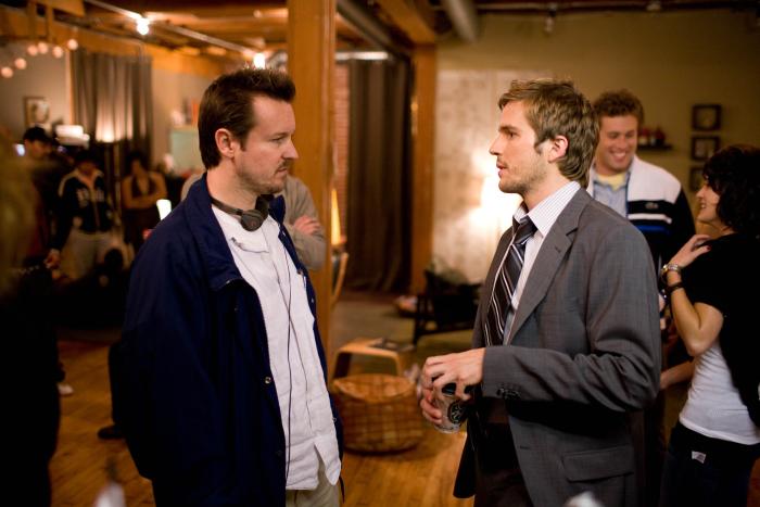 Matt Reeves در صحنه فیلم سینمایی کلاورفیلد به همراه Michael Stahl-David