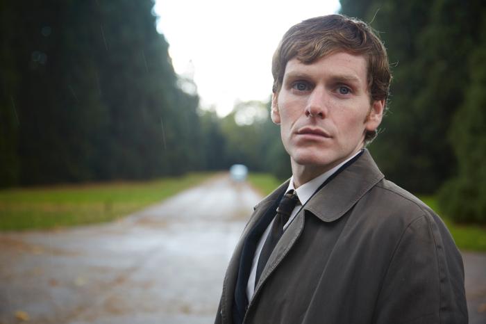 Shaun Evans در صحنه فیلم سینمایی Endeavour