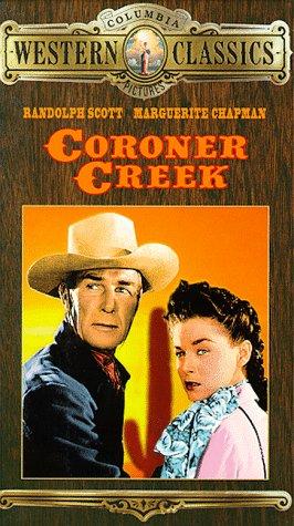 Marguerite Chapman در صحنه فیلم سینمایی Coroner Creek به همراه Randolph Scott