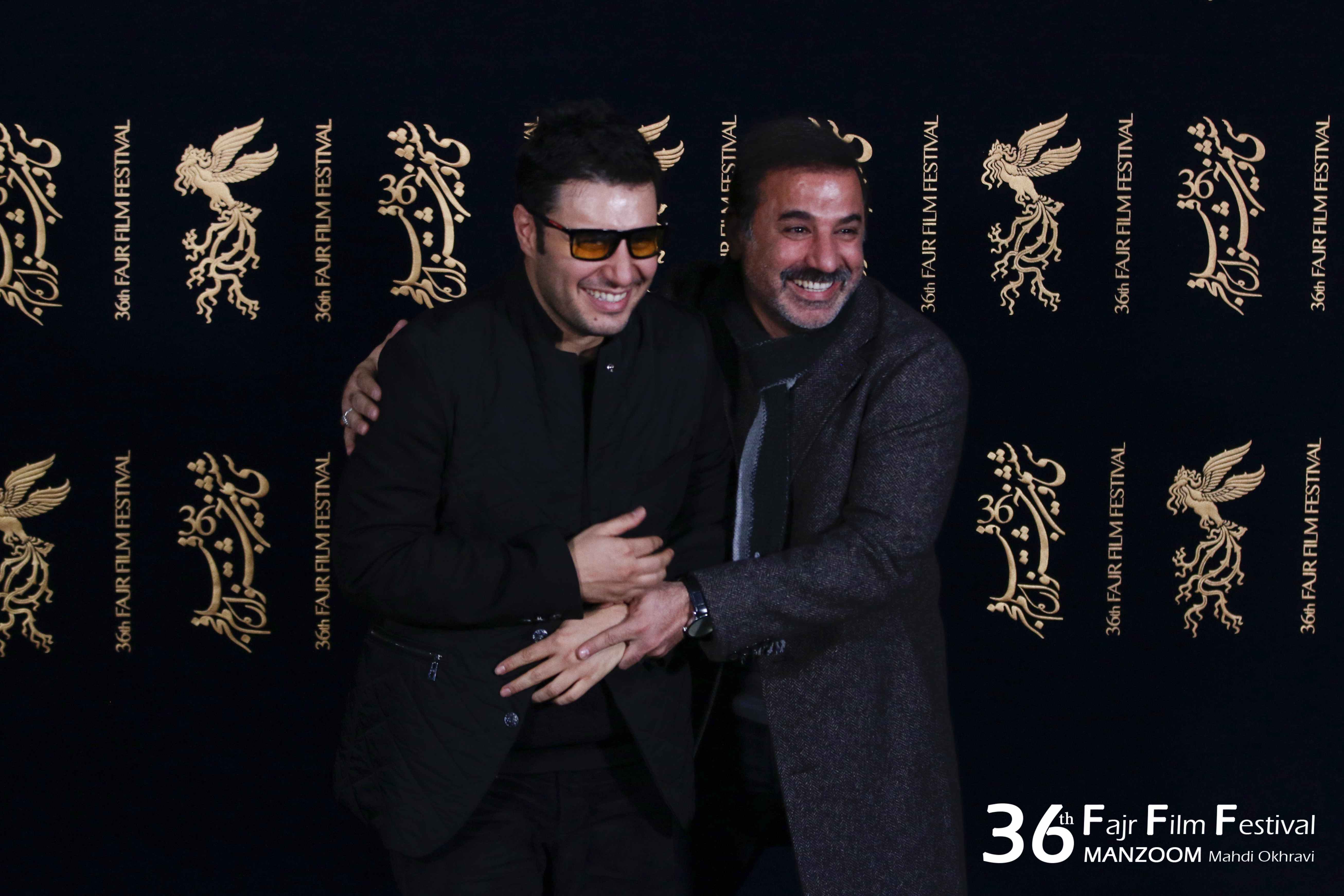 جواد عزتی در جشنواره فیلم سینمایی تنگه ابوقریب به همراه علی سلیمانی