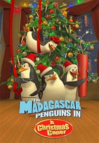 Chris Miller در صحنه فیلم سینمایی The Madagascar Penguins in a Christmas Caper به همراه Tom McGrath