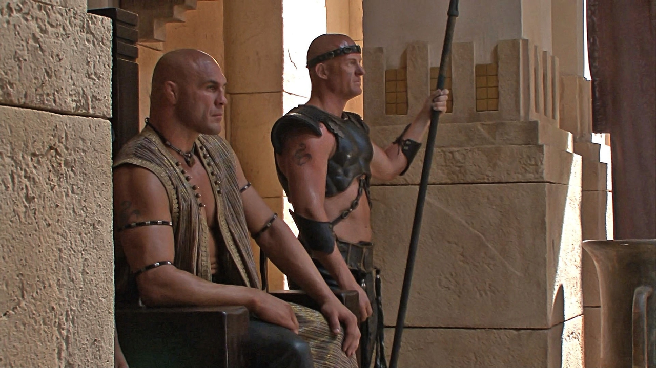 رندی کوچار در صحنه فیلم سینمایی The Scorpion King: Rise of a Warrior