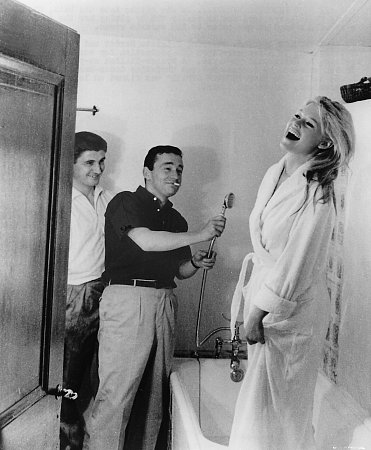 Louis Malle در صحنه فیلم سینمایی A Very Private Affair به همراه Brigitte Bardot