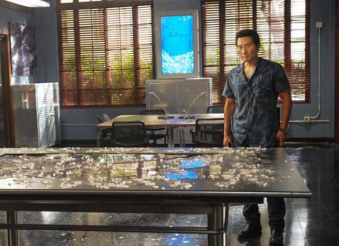 Daniel Dae Kim در صحنه سریال تلویزیونی Hawaii Five-0
