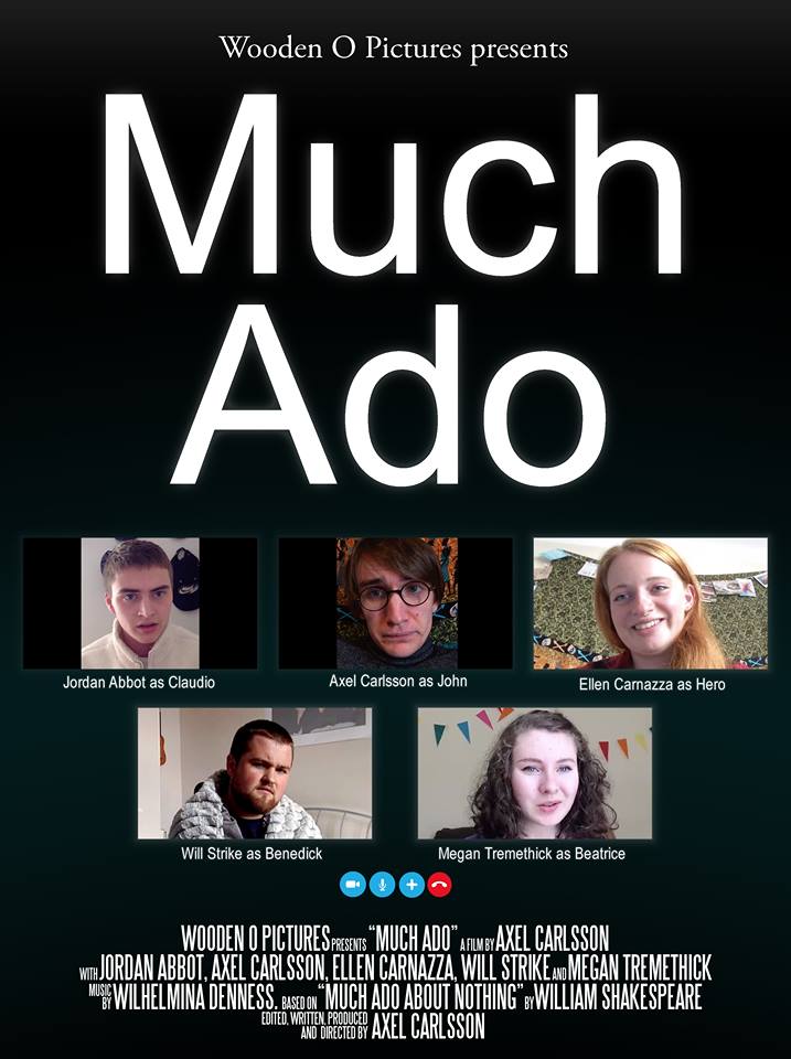 Jordan Abbott در صحنه فیلم سینمایی Much Ado به همراه Ellen Carnazza، Axel Carlsson، Megan Tremethick و Will Strike