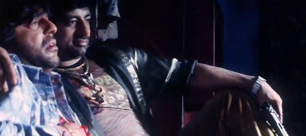 Sushant Singh در صحنه فیلم سینمایی 'D' به همراه Chunky Pandey
