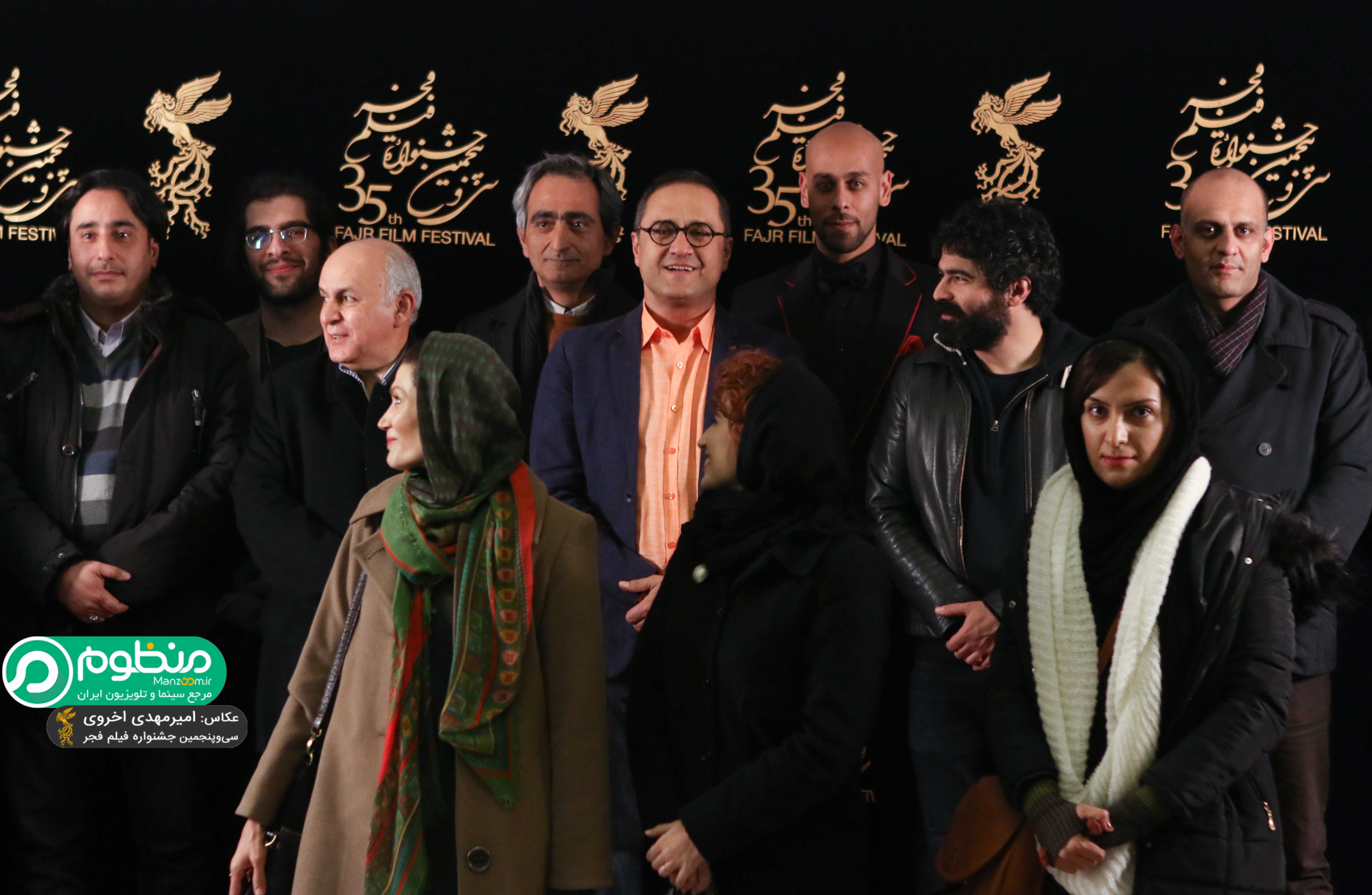 بهرام بدخشانی در اکران افتتاحیه فیلم سینمایی نگار به همراه رامبد جوان