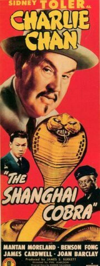 Mantan Moreland در صحنه فیلم سینمایی The Shanghai Cobra به همراه Sidney Toler و Benson Fong