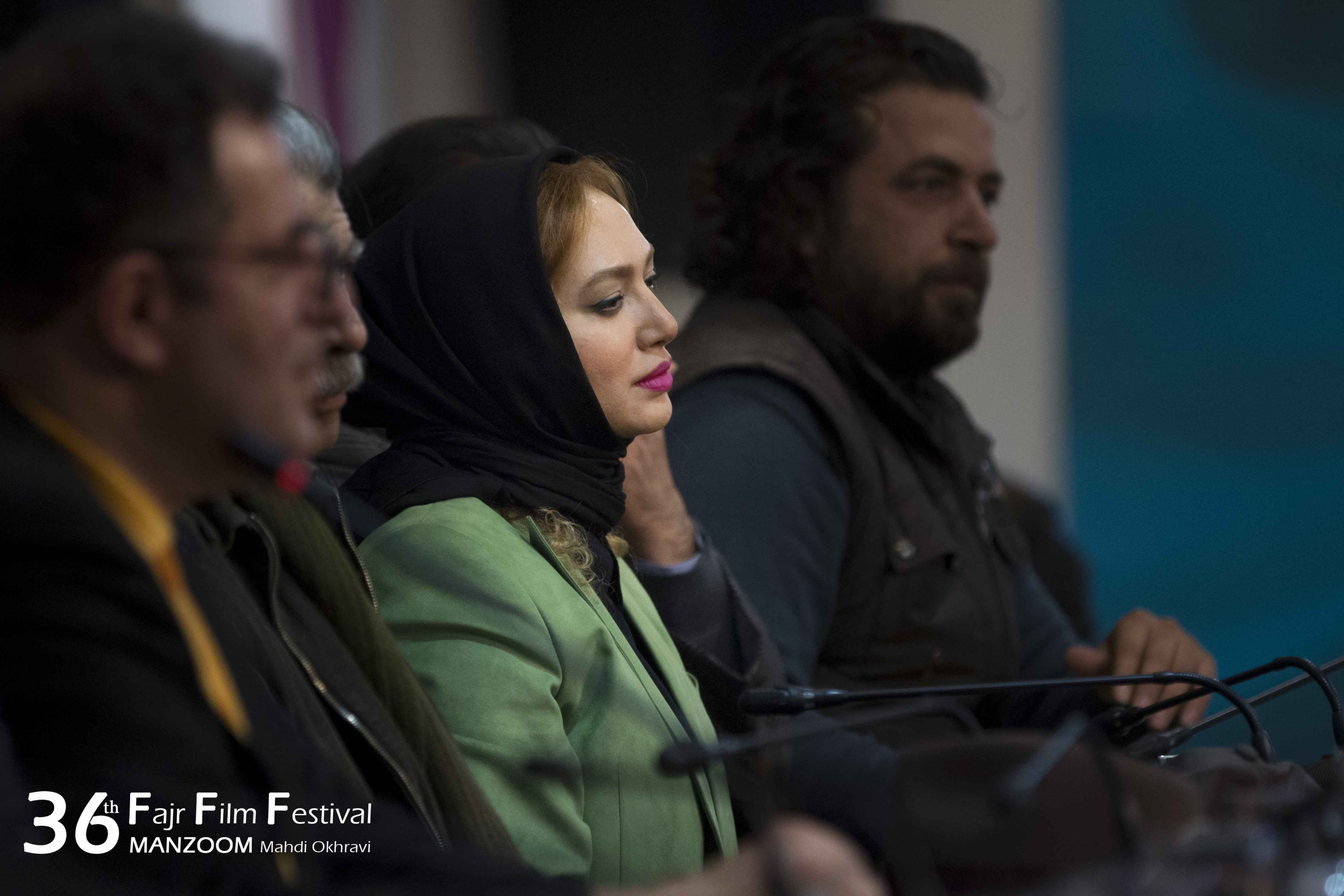 صبا کمالی در جشنواره فیلم سینمایی امپراطور جهنم به همراه یعقوب غفاری و محمود گبرلو