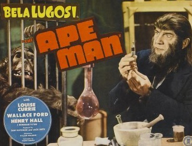 Emil Van Horn در صحنه فیلم سینمایی The Ape Man به همراه Bela Lugosi