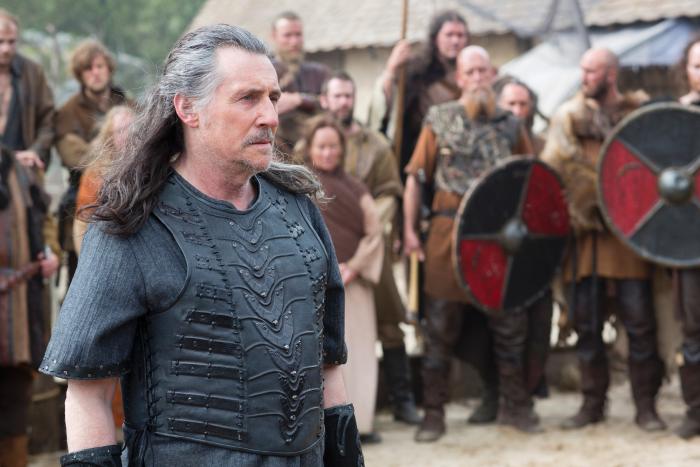 گابریل بیرن در صحنه سریال تلویزیونی وایکینگ ها