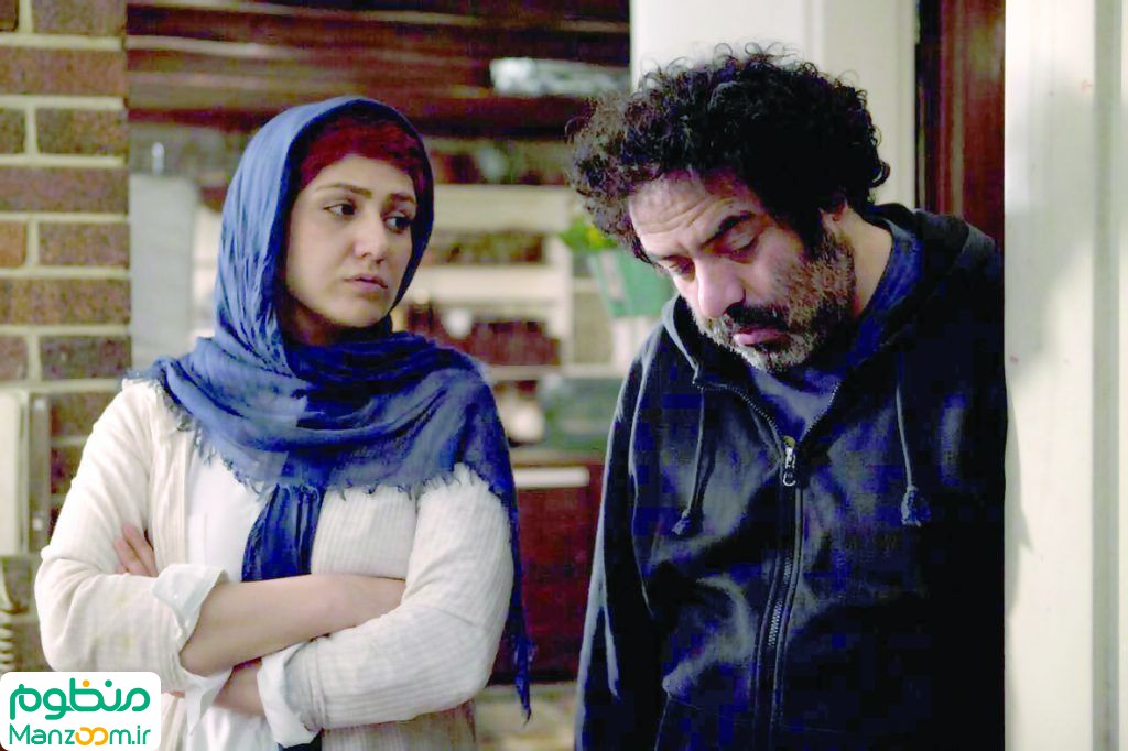 حسن معجونی در صحنه فیلم سینمایی بی نامی به همراه باران کوثری