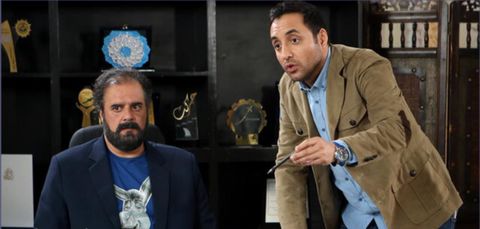 امیرحسین رستمی در صحنه سریال تلویزیونی آچمز به همراه هومن برق‌نورد
