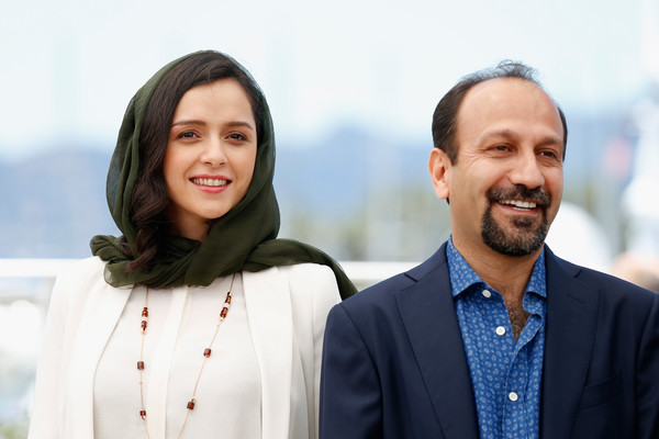 اصغر فرهادی در اکران افتتاحیه فیلم سینمایی فروشنده به همراه ترانه علیدوستی