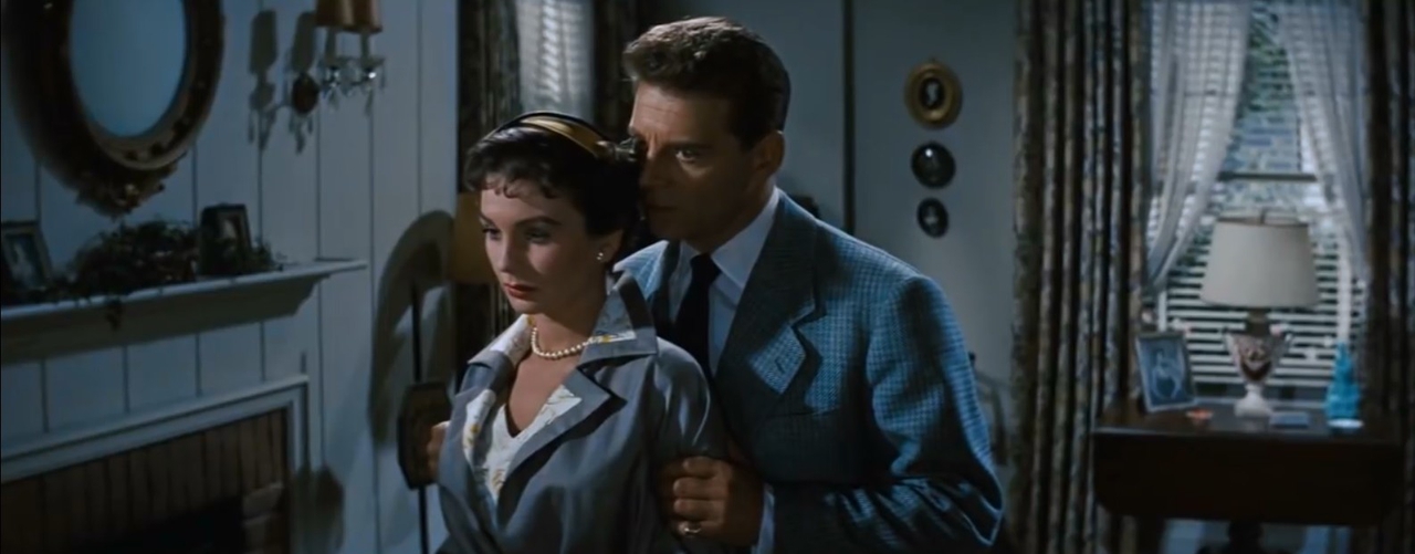 جین سیمونز در صحنه فیلم سینمایی Hilda Crane به همراه Jean-Pierre Aumont
