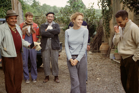 Valentine Pelka در صحنه فیلم سینمایی Under the Tuscan Sun به همراه Massimo Sarchielli، دایان لین، Pawel Szajda و Vincent Riotta