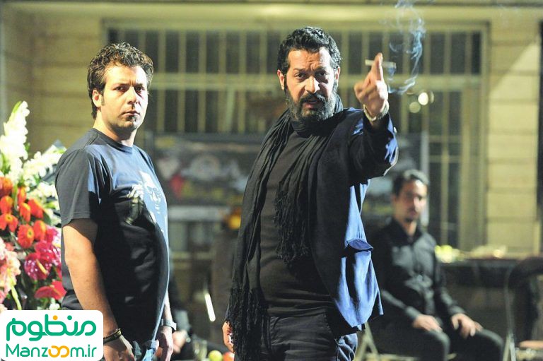 پیمان دارابی در صحنه فیلم سینمایی گروه آلما به همراه کامران تفتی