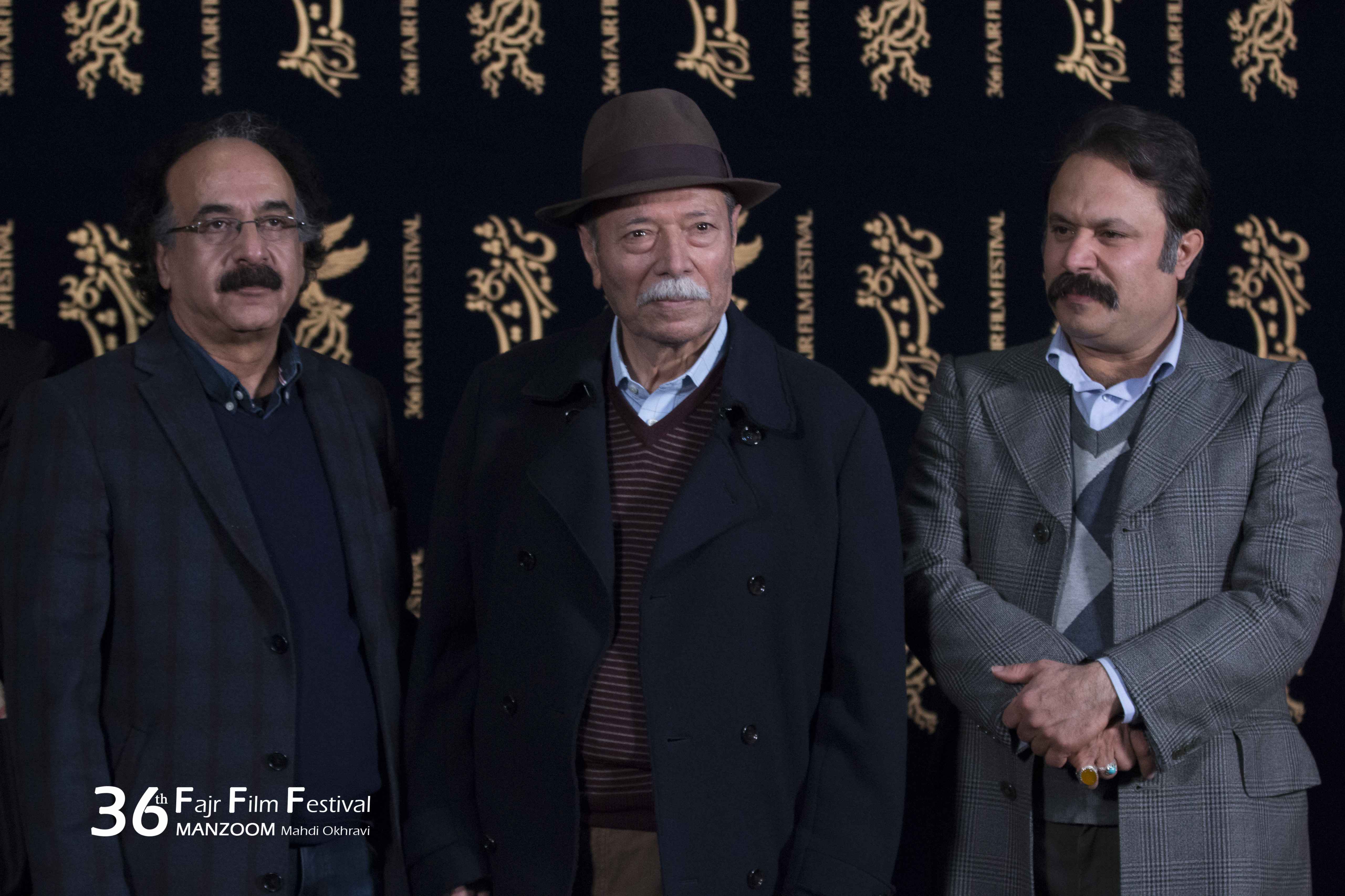 علی نصیریان در جشنواره فیلم سینمایی امپراطور جهنم به همراه کوروش زارعی
