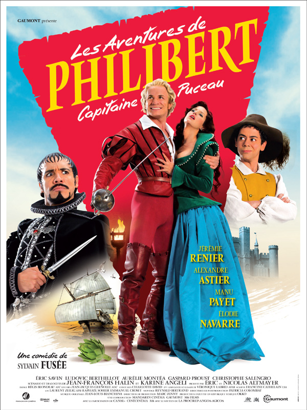 Manu Payet در صحنه فیلم سینمایی Les aventures de Philibert, capitaine puceau به همراه Alexandre Astier، Jérémie Renier و Élodie Navarre