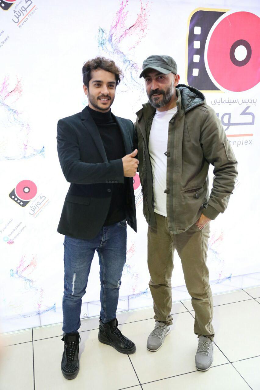 ساعد سهیلی در جشنواره فیلم سینمایی لاتاری به همراه هادی حجازی‌فر