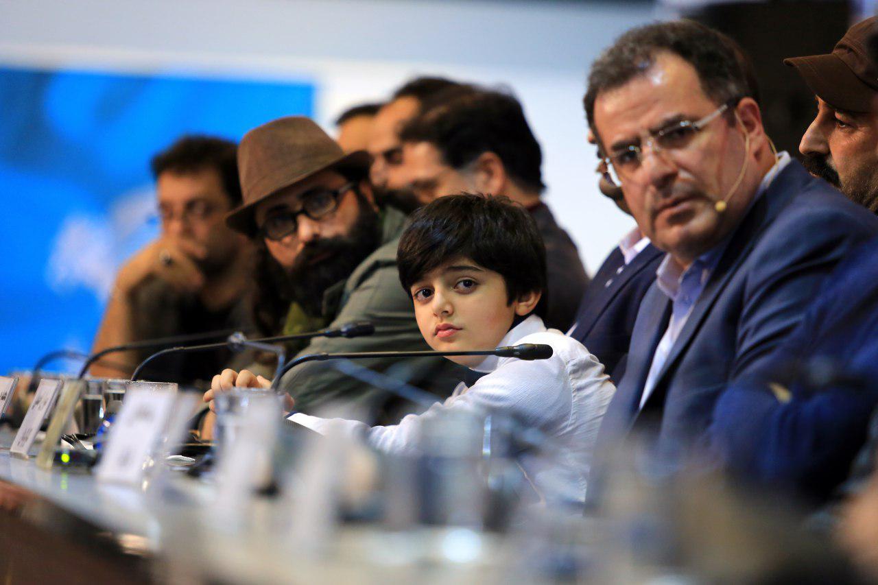 محمود گبرلو در نشست خبری فیلم سینمایی مصادره به همراه مسعود سلامی و امیر صدرا حقانی