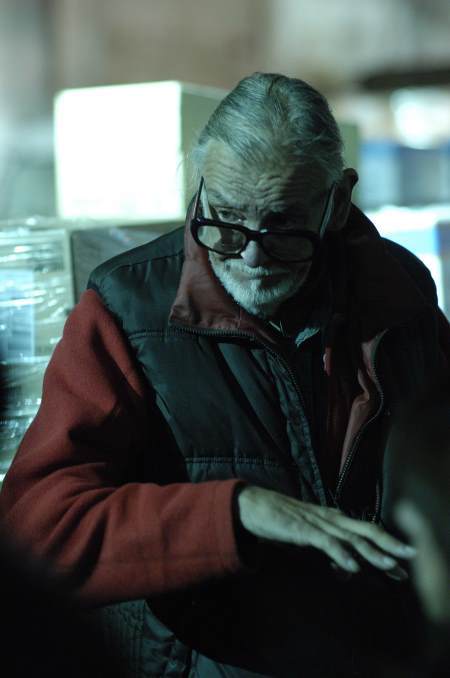 George A. Romero در صحنه فیلم سینمایی خاطرات مردگان
