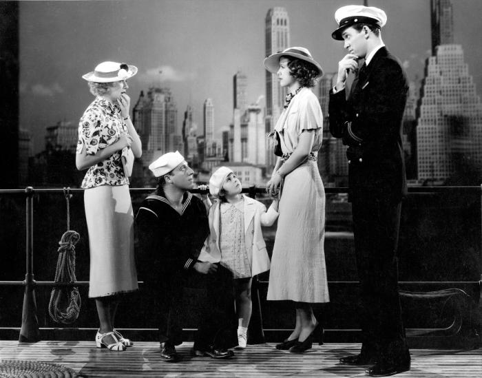 Sid Silvers در صحنه فیلم سینمایی Born to Dance به همراه Virginia Bruce، Eleanor Powell، Juanita Quigley و جیمزاستوارت