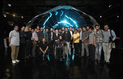 پشت صحنه برنامه تلویزیونی ماه عسل به کارگردانی محمد پیوندی و مهرداد طاهری