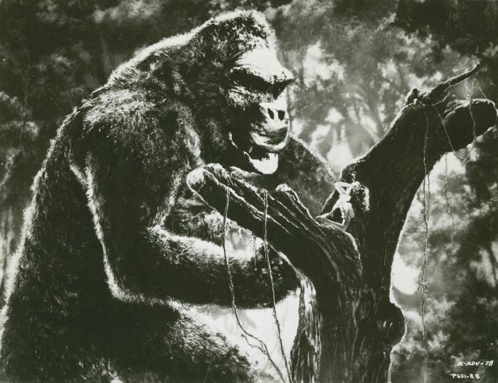 King Kong در صحنه فیلم سینمایی کینگ کونگ به همراه Fay Wray