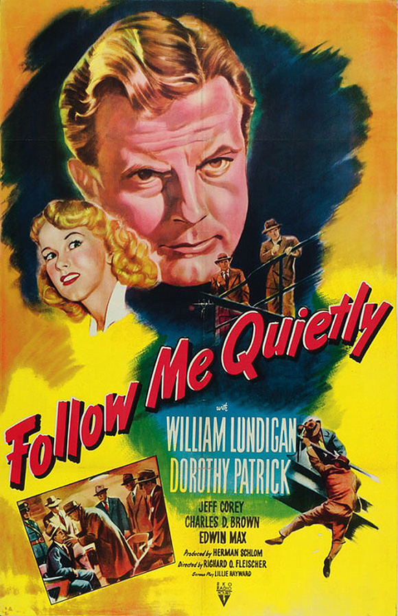 Dorothy Patrick در صحنه فیلم سینمایی Follow Me Quietly به همراه William Lundigan