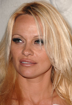 Pamela Anderson در صحنه فیلم سینمایی ابرقهرمان