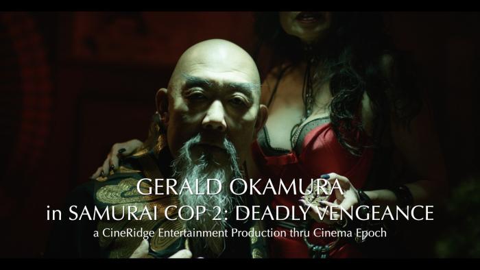Gerald Okamura در صحنه فیلم سینمایی Samurai Cop 2: Deadly Vengeance