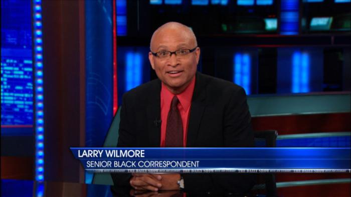 Larry Wilmore در صحنه سریال تلویزیونی شوی روزانه