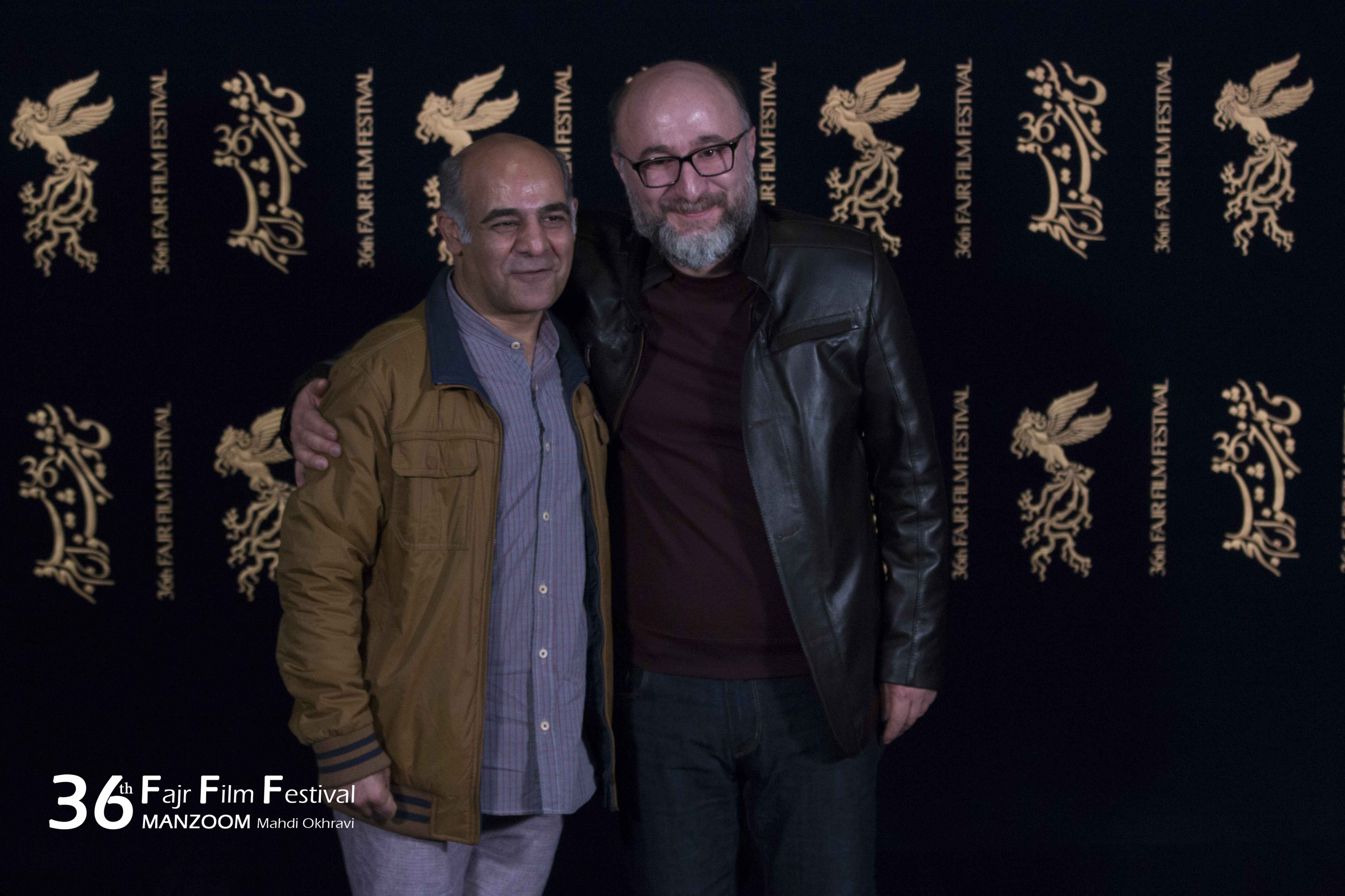 رضا بهبودی در جشنواره فیلم سینمایی سرو زیر آب به همراه سیاوش چراغی‌پور