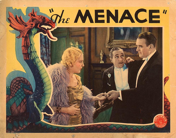 William B. Davidson در صحنه فیلم سینمایی The Menace به همراه Natalie Moorhead