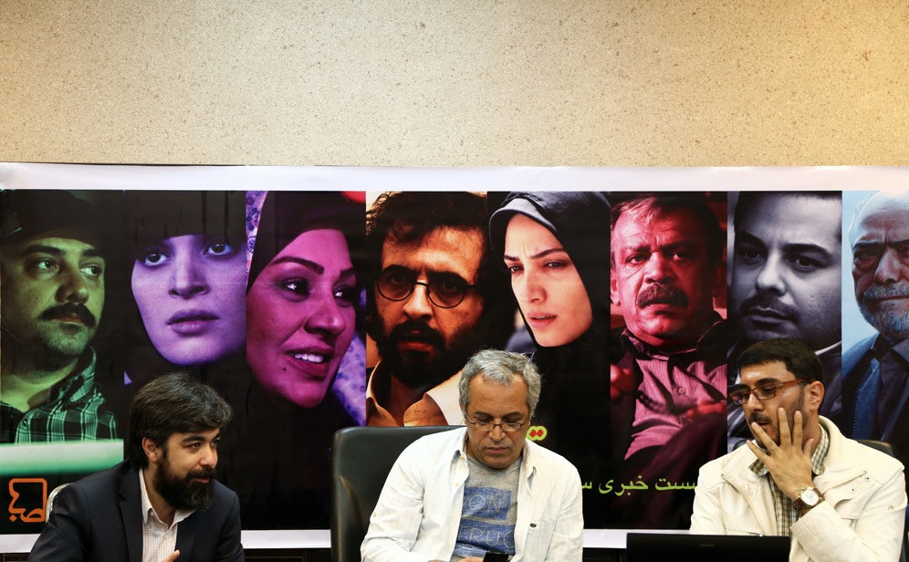 محمدحسین لطیفی در نشست خبری سریال تلویزیونی تنهایی لیلا به همراه حامد عنقا و محمدرضا شفیعی