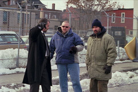 Joe Carnahan در صحنه فیلم سینمایی Narc به همراه Jason Patric و ری لیوتا