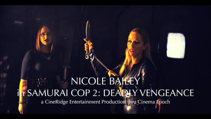 Zoey Monroe در صحنه فیلم سینمایی Samurai Cop 2: Deadly Vengeance