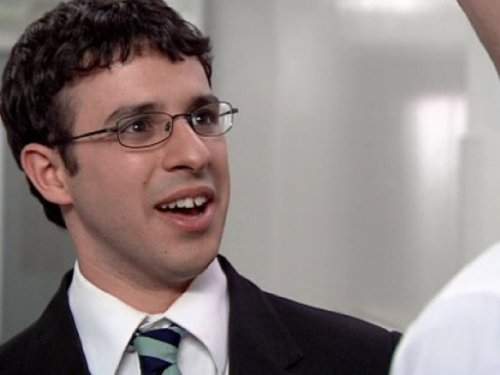 Simon Bird در صحنه سریال تلویزیونی The Inbetweeners