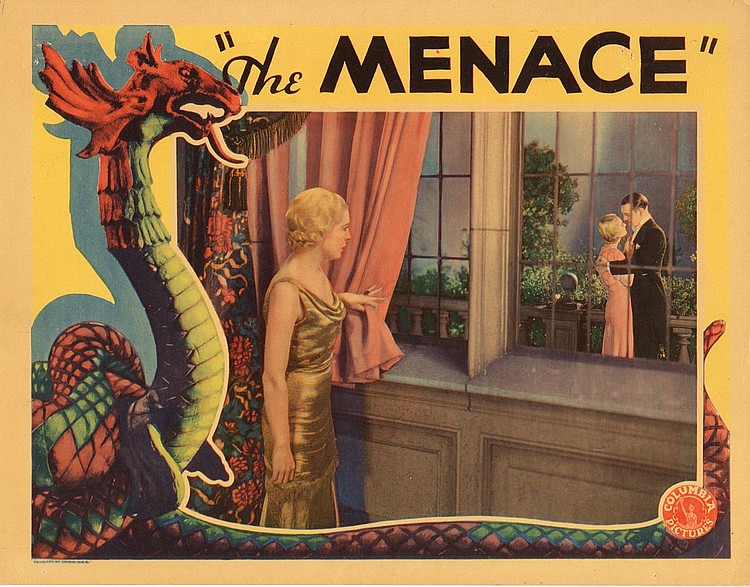 Natalie Moorhead در صحنه فیلم سینمایی The Menace به همراه بت دیویس و Walter Byron