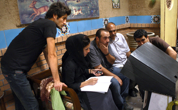 پشت صحنه سریال تلویزیونی نون و ریحون به کارگردانی فرزاد مؤتمن و بهرنگ توفیقی