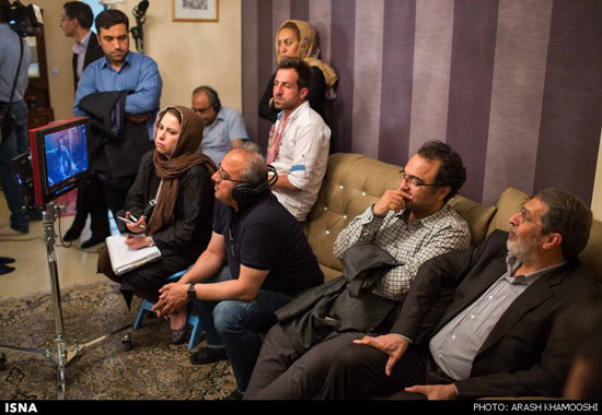 پشت صحنه سریال تلویزیونی پریا با حضور حسین سهیلی‌زاده