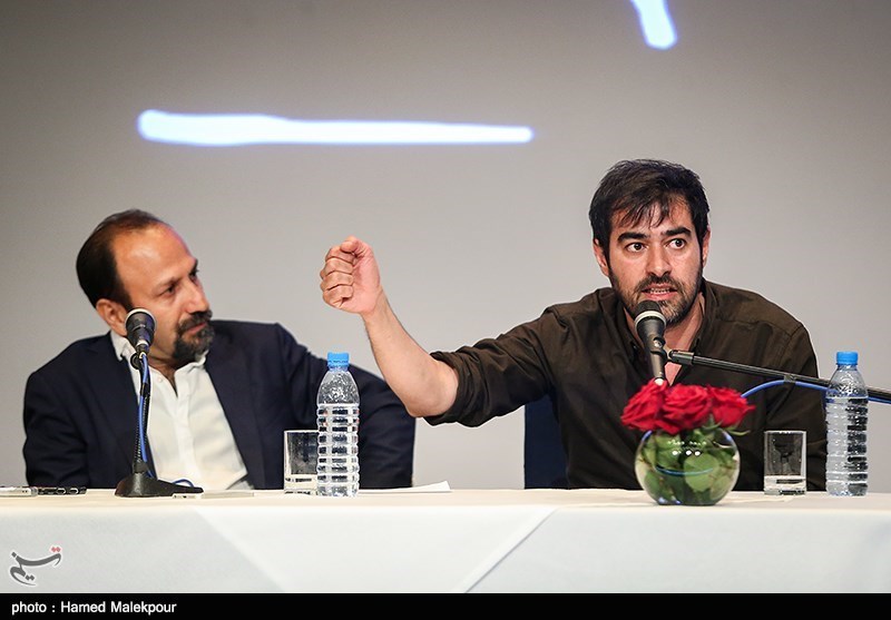نشست خبری فیلم سینمایی فروشنده با حضور سید‌شهاب حسینی و اصغر فرهادی