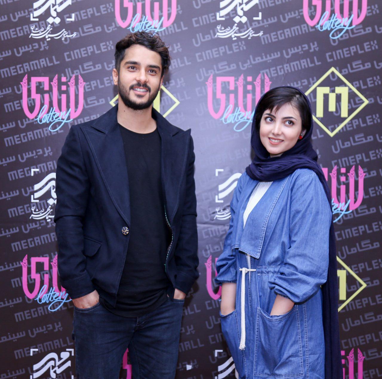 ساعد سهیلی در اکران افتتاحیه فیلم سینمایی لاتاری به همراه زیبا کرمعلی