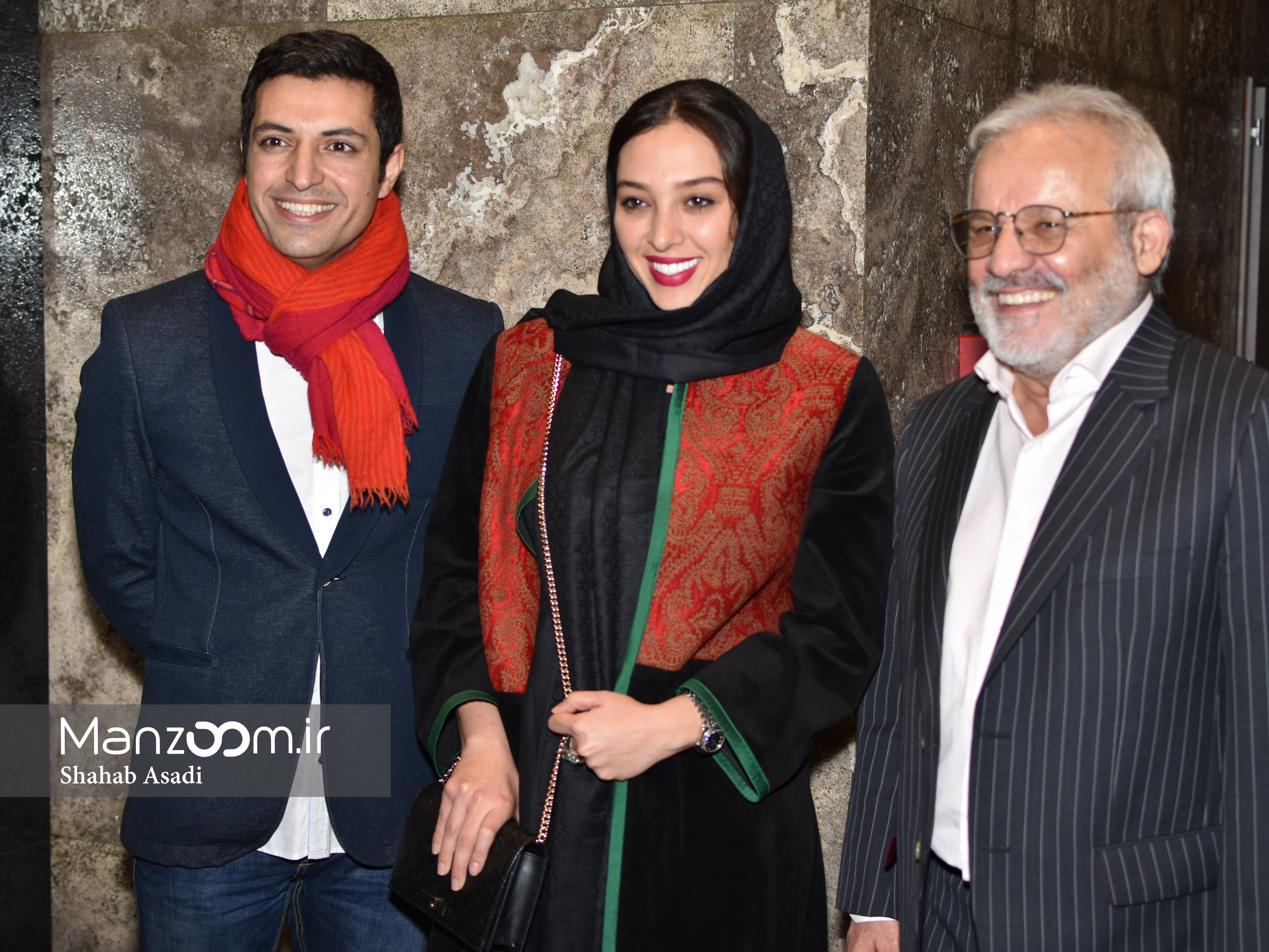 اشکان خطیبی در اکران افتتاحیه فیلم سینمایی وارونگی به همراه ستاره حسینی