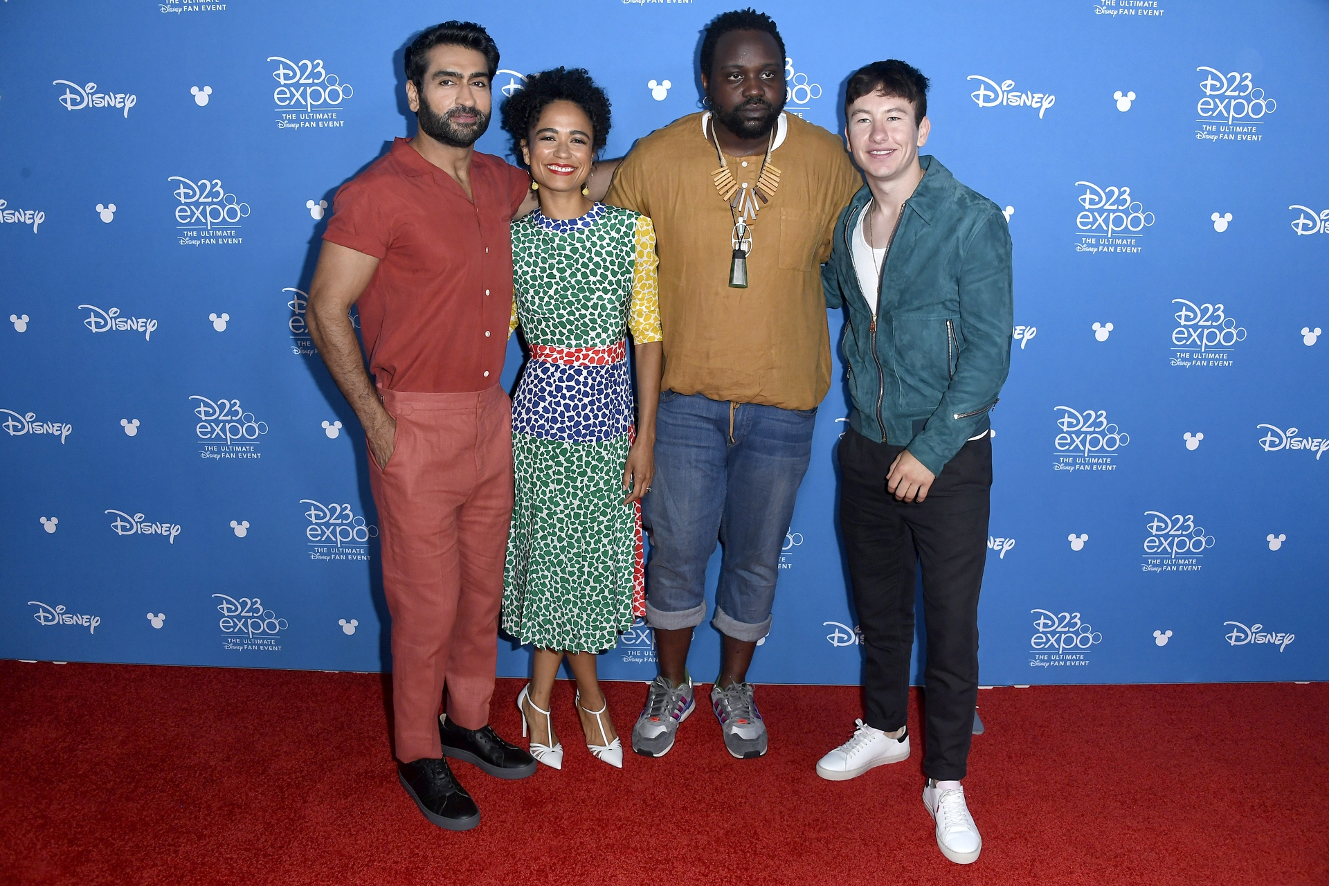 Brian Tyree Henry در صحنه فیلم سینمایی The Eternals به همراه Lauren Ridloff، Barry Keoghan و Kumail Nanjiani