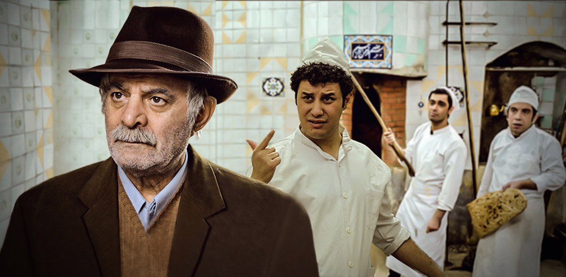 بهزاد اشکان در صحنه سریال تلویزیونی سه دونگ، سه دونگ به همراه سیروس گرجستانی، عباس جمشیدی‌فر و جواد عزتی